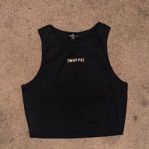 White Fox Boutique Black Crop Top